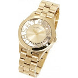 Marc Jacobs Henry Gold Dial Stainless Steel Strap Watch for Women - MBM3292