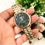 Coach Delancey Black Dial Gold Stainless Steel Strap Watch For Women - 14502813