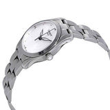 Tissot T Wave Diamonds White Dial Silver Steel Strap Watch For Women - T112.210.11.036.00