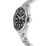 Tag Heuer Aquaracer Automatic 41mm Black Dial Silver Steel Strap Watch for Men - WAY211A.BA0928