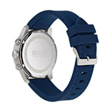 Hugo Boss Professional Chronograph Blue Dial Blue Silicone Strap Watch for Men - 1513526