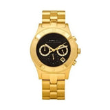 Marc Jacobs Blade Black Dial Gold Stainless Steel Watch for Women - MBM3309