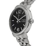 Marc Jacobs Fergus Black Dial Silver Stainless Steel Strap Watch for Men - MBM5075