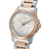 Gucci G Timeless Silver Dial Two Tone Steel Strap Watch For Women - YA126528