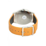 Calvin Klein City Silver Dial Light Brown Leather Strap Watch For Women- K2G23120