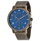 Hugo Boss Spirit Blue Dial Grey Mesh Bracelet Watch for Men - 1513693