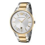 Emporio Armani Renato Silver Dial Two Tone Steel Strap Watch For Men - AR2449