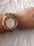 Marc Jacobs Henry Rose Gold Dial Rose Gold Stainless Steel Strap Watch for Women - MBM3207