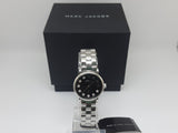 Marc Jacobs Blade Black Dial Silver Stainless Steel Strap Watch for Women - MBM8672