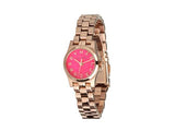 Marc Jacobs Henry Dinky Pink Dial Rose Gold Stainless Steel Strap Watch for Women - MBM3203