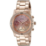 Guess Confetti Pink Dial Rose Gold Stainless Steel Watch For Women - W0774L3