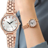 Marc Jacobs Betty White Dial Rose Gold Stainless Steel Strap Watch for Women - MJ3496