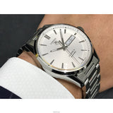 Tag Heuer Carrera Calibre 5 Automatic 41mm White Dial Silver Steel Strap Watch for Men - WAR201B.BA0723