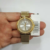 Guess Willow Two Tine Dial Gold Mesh Bracelet Watch For Women - W0836L3