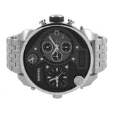 Diesel Mr Daddy 1.0 Black Dial Stainless Steel Stainless Watch For Men - DZ7221