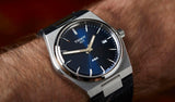 Tissot PRX Quartz Blue Dial Blue Leather Strap Watch for Men - T137.410.16.041.00