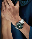 Tissot Seastar 1000 Chronograph Green Dial Silver Steel Strap Watch For Men - T120.417.11.091.01