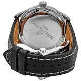 Breitling Premier Automatic 40mm Silver Dial Black Leather Strap Watch for Men - A37340351G1P1