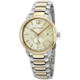 Burberry The Classic Gold Dial Two Tone Stainless Steel Strap Watch for Men - BU10011