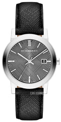 Burberry Men's BU1354 Heritage order Black Dial Leather Strap Watch