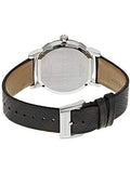Burberry Heritage Grey Dial Black Leather Strap Watch for Men - BU9024