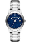 Burberry The City Blue Dial Silver Stainless Steel Strap Watch for Men - BU9031