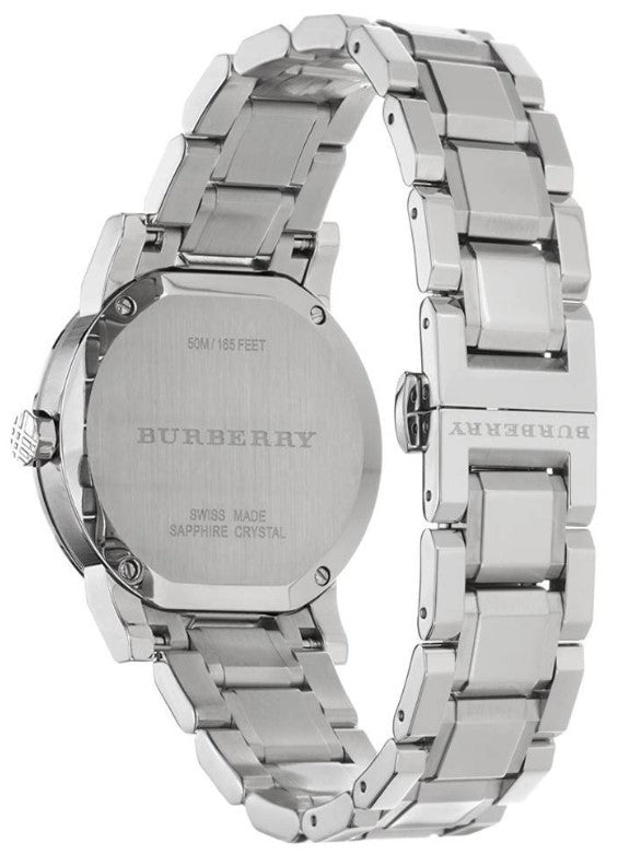 Burberry The City White Dial Silver Stainless Steel Strap Watch for Women - BU9100