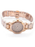 Burberry The City Nude Dial Rose Gold Steel Strap Watch for Women - BU9228