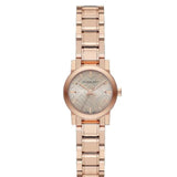Burberry The City Nude Dial Rose Gold Steel Strap Watch for Women - BU9228