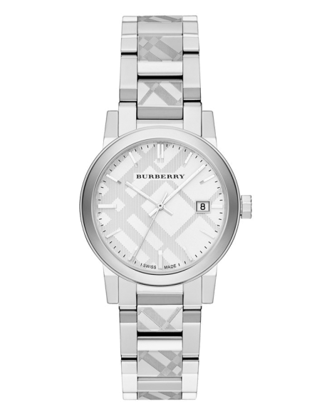 Burberry small check online stamped bracelet watch