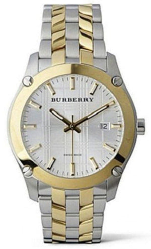Burberry Heritage Silver Dial Two Tone Steel Strap Watch for Women - BU1857
