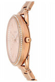 Fossil Tailor Rose Gold Dial Rose Gold Steel Strap Watch for Women - ES4264