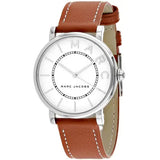 Marc Jacobs Roxy White Dial Brown Leather Strap Watch for Women - MJ1571