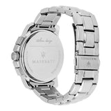 Maserati Successo Chronograph Black Dial Silver Steel Strap Watch For Men - R8873621001