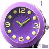 Marc Jacobs Pelly Purple Dial Purple Silicone Strap Watch for Women - MBM2505