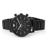 Emporio Armani Luigi Chronograph Black Dial Black Stainless Steel Watch For Men - AR1895