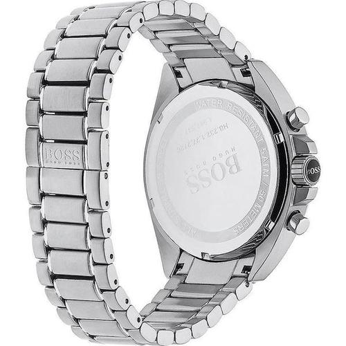 Hugo Boss Ikon Chronograph White Dial Silver Steel Strap Watch for Men - 1512962