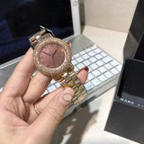 Marc Jacobs Marci Crystal Rose Gold Dial Rose Gold Stainless Steel Strap Watch for Women - MBM3192