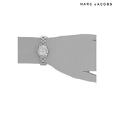 Marc Jacobs Amy Dinky White Dial Silver Stainless Steel Strap Watch for Women - MBM3225