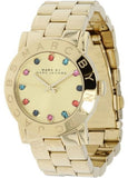 Marc Jacobs Blade Gold Dial Gold Steel Strap Watch for Women - MBM3141