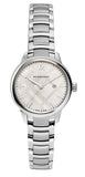 Burberry The Classic Silver Dial Silver Steel Strap Watch for Women - BU10108