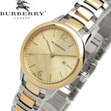Burberry The Classic Champagne Dial Two Tone Steel Strap Watch for Women - BU10118