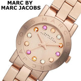 Marc Jacobs Amy Rose Gold Dial Rose Gold Stainless Steel Strap Watch for Women - MBM3219