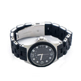 Marc Jacobs Pelly Black Dial Black Plastic Steel Strap Watch for Women - MBM2544