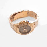 Marc Jacobs Blade Sunray Brown Dial Rose Gold Stainless Steel Strap Watch for Women - MBM3308