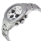 Marc Jacobs Marc Chronograph White Dial Silver Steel Strap Watch for Men - MBM3155