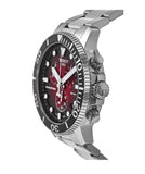 Tissot Seastar 1000 Chronograph Red Dial Silver Steel Strap Watch For Men - T120.417.11.421.00