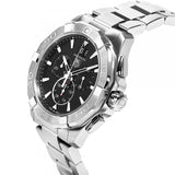 Tag Heuer Aquaracer Chronograph Black Dial Silver Steel Strap Watch for Men - CAY1110.BA0927