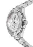 Tag Heuer Aquaracer 43mm White Dial Steel Strap Watch for Men - CAY1111.BA0927