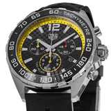 Tag Heuer Formula 1 Chronograph Black Dial Black Rubber Strap Men's Watch - CAZ101AC.FT8024